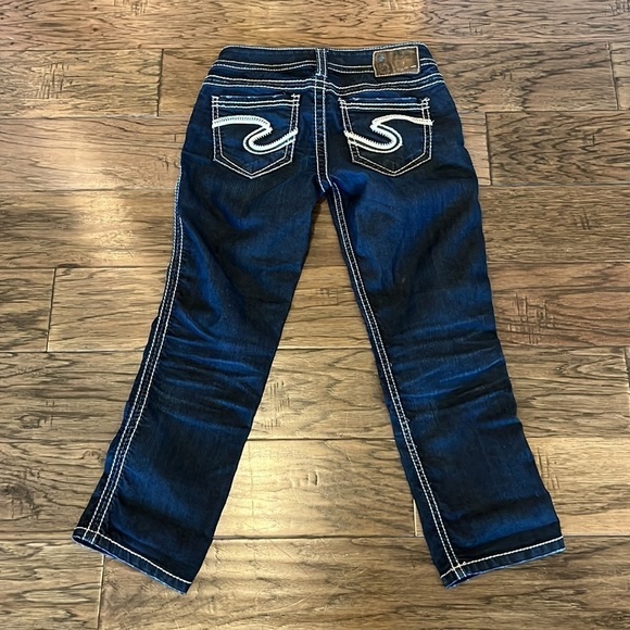 Silver Jeans Tuesday Skinny Crop Low Rise Size 25 - Picture 2 of 16